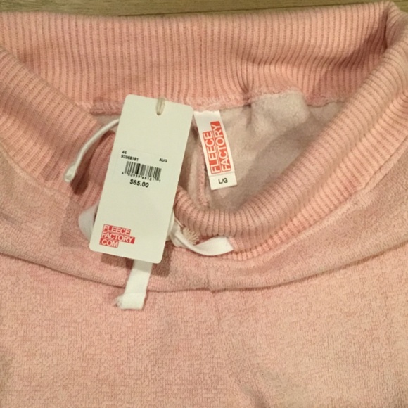 Fleece Factory Salmon Drawcord Sweatpants - Picture 3 of 4